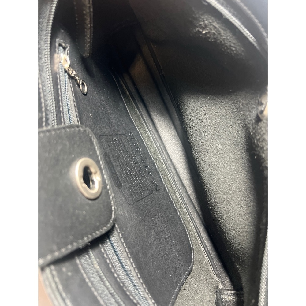 Coach vintageBlack Leather Crossbody Bag - Picture 7 of 10
